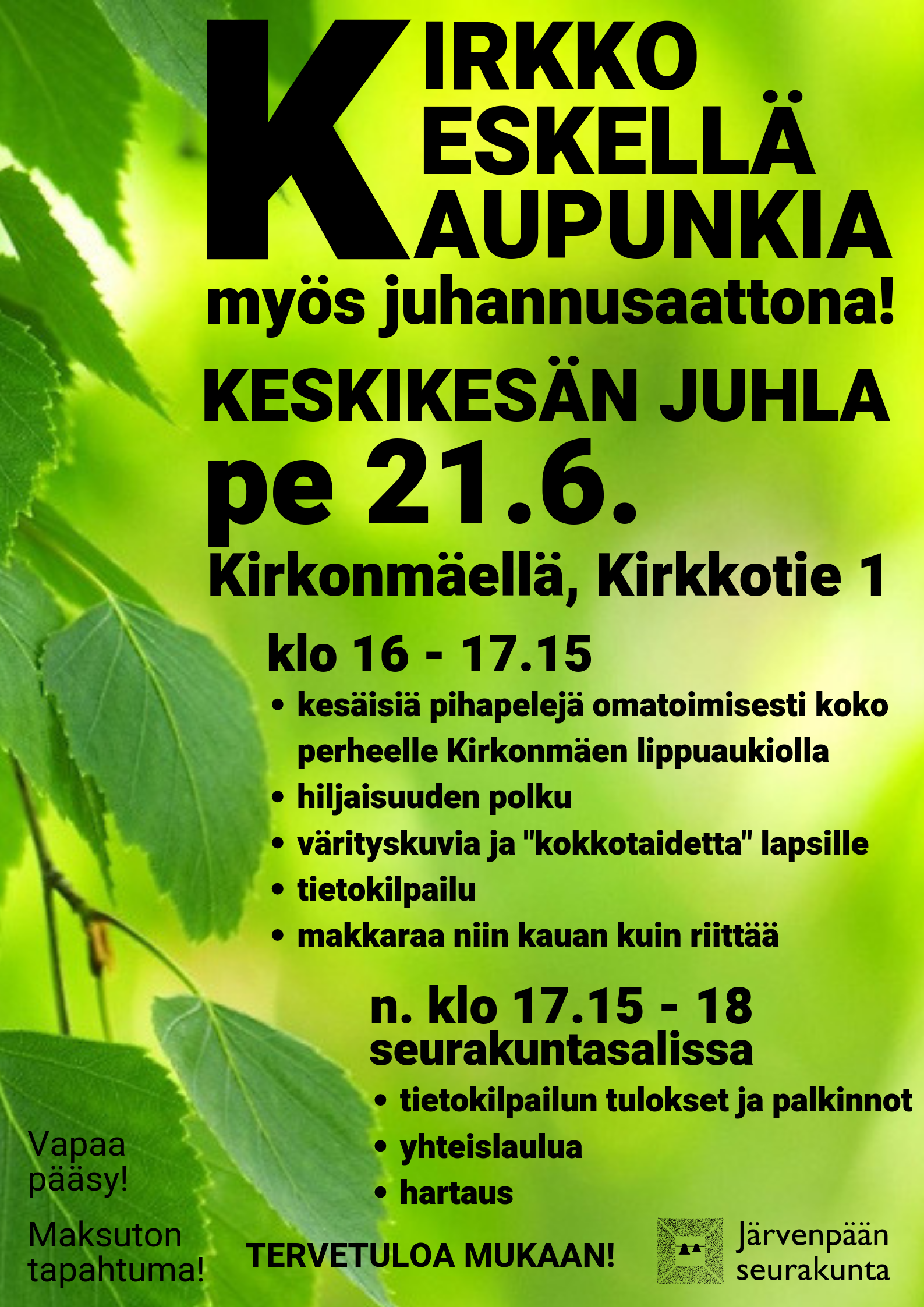 juhannus - Järvenpään seurakunta